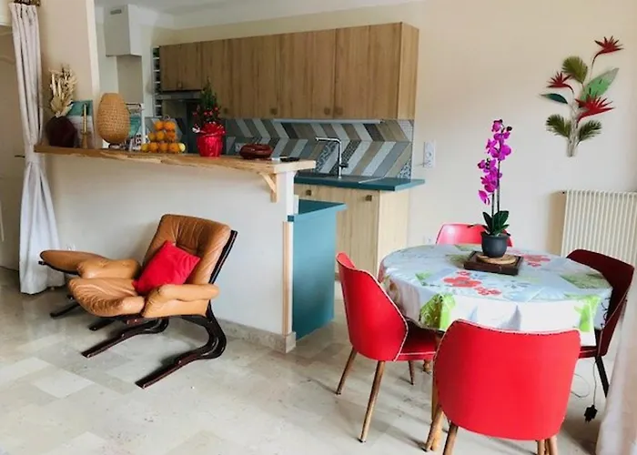 De Standing F3 à Amélie-les-bains – Terrasse, Garage, Wi-fi, Proche Thermes - Fr-1-703-25 Apartamento